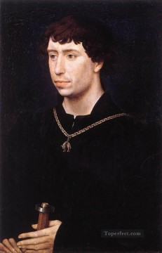 vincent laurensz van der vinne Painting - Portrait of Charles the Bold Rogier van der Weyden